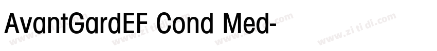 AvantGardEF Cond Med字体转换